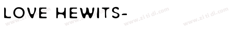 Love Hewits字体转换